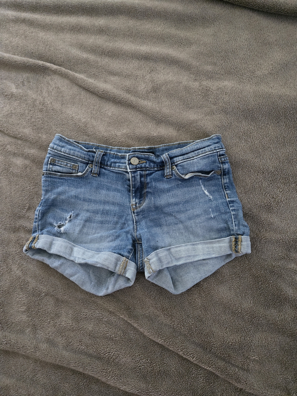 Banana Republic Light Blue Rolled Cuff Denim Shorts